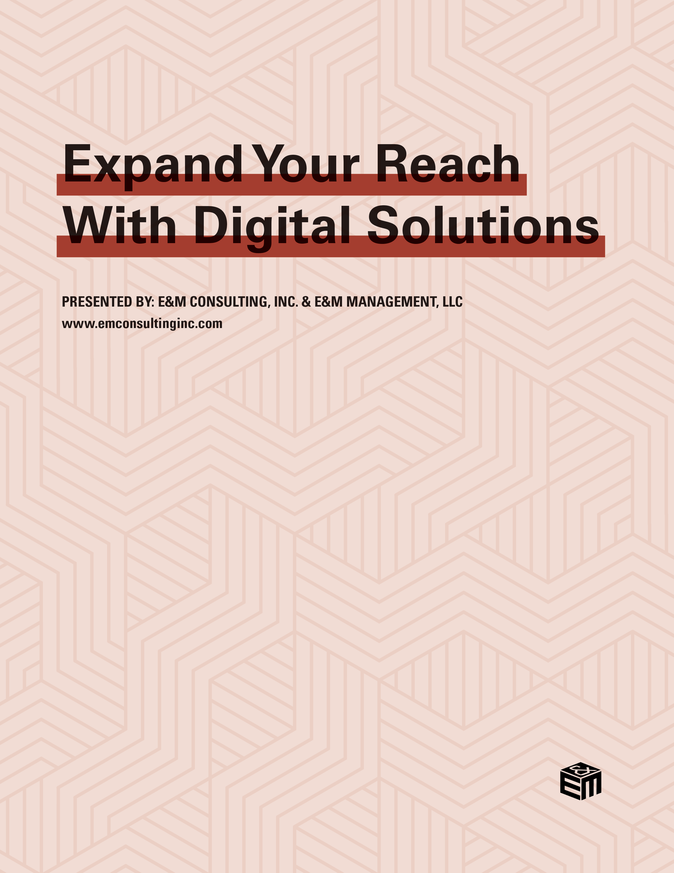 Red wavy pattern for Expand Your Reach With Digital Solutions
